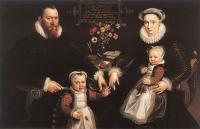 Vos, Marten de - Portrait of Antonius Anselmus, His Wife and Their Children